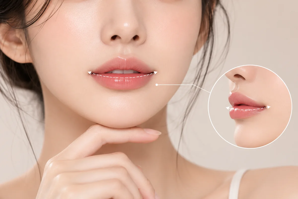 가로확장 입술필러 디자인 원리