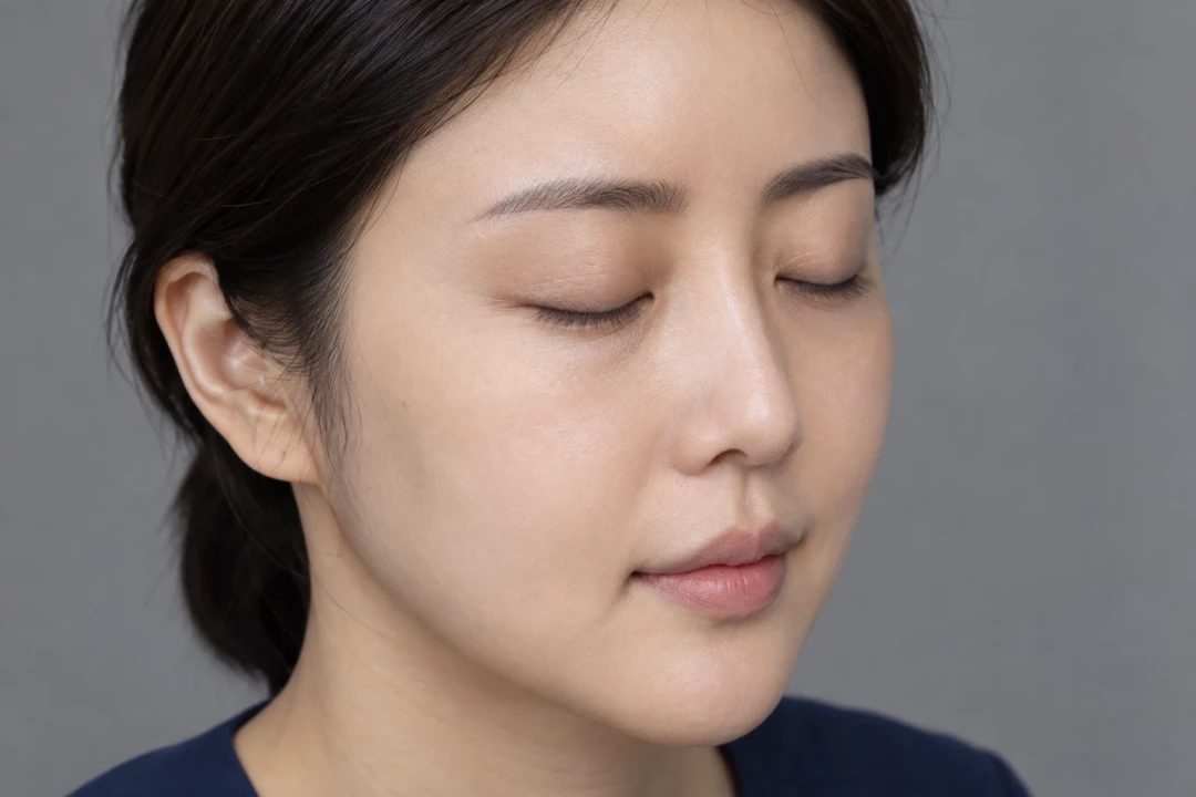 目の下の手術前に乾燥と眼瞼の支持力を確認する理由 画像
