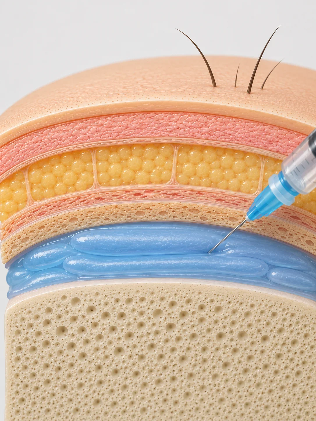 주입 깊이 SUTURE 안내 이미지